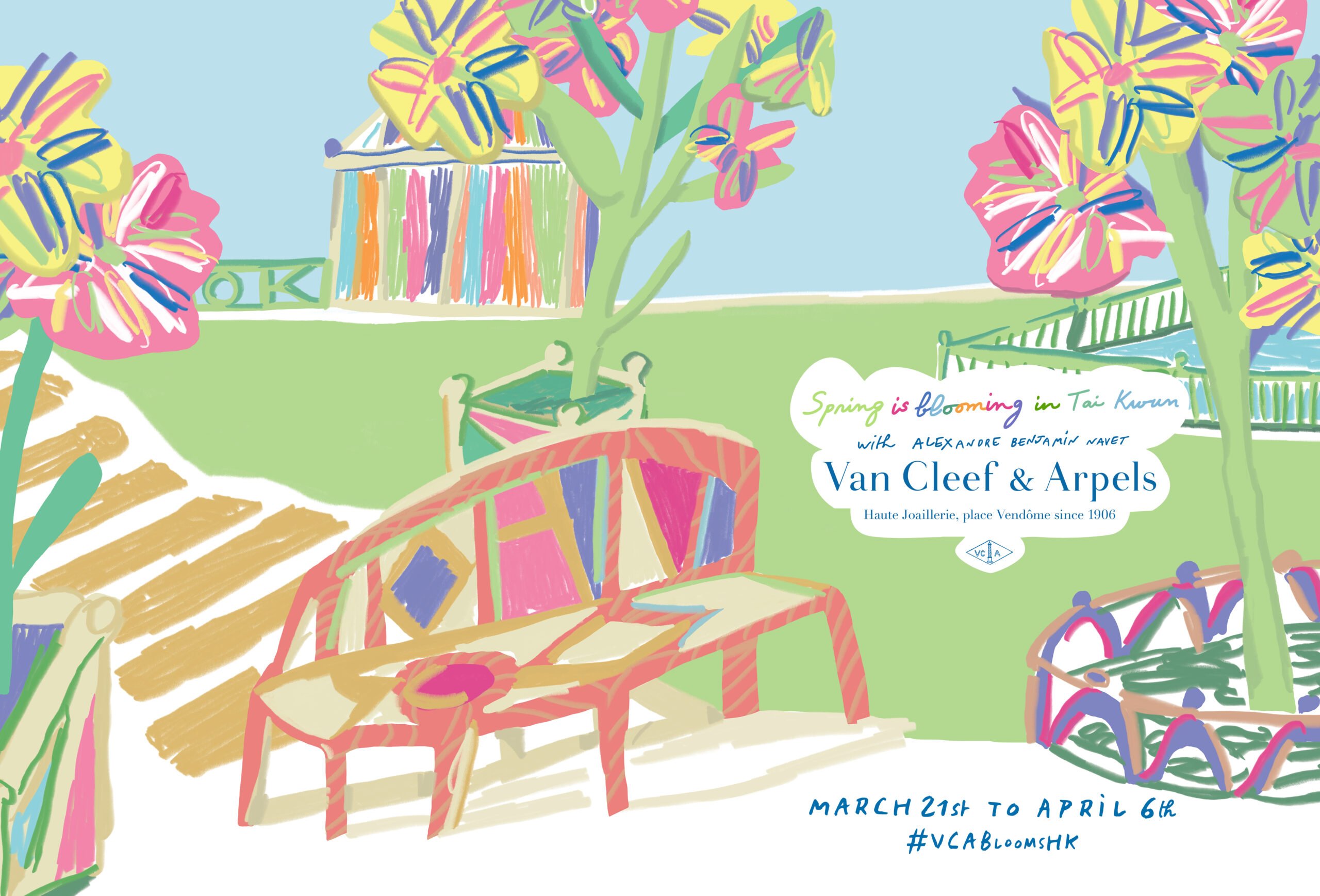 Spring is Blooming in Tai Kwun with Alexandre Benjamin Navet by Van Cleef & Arpels