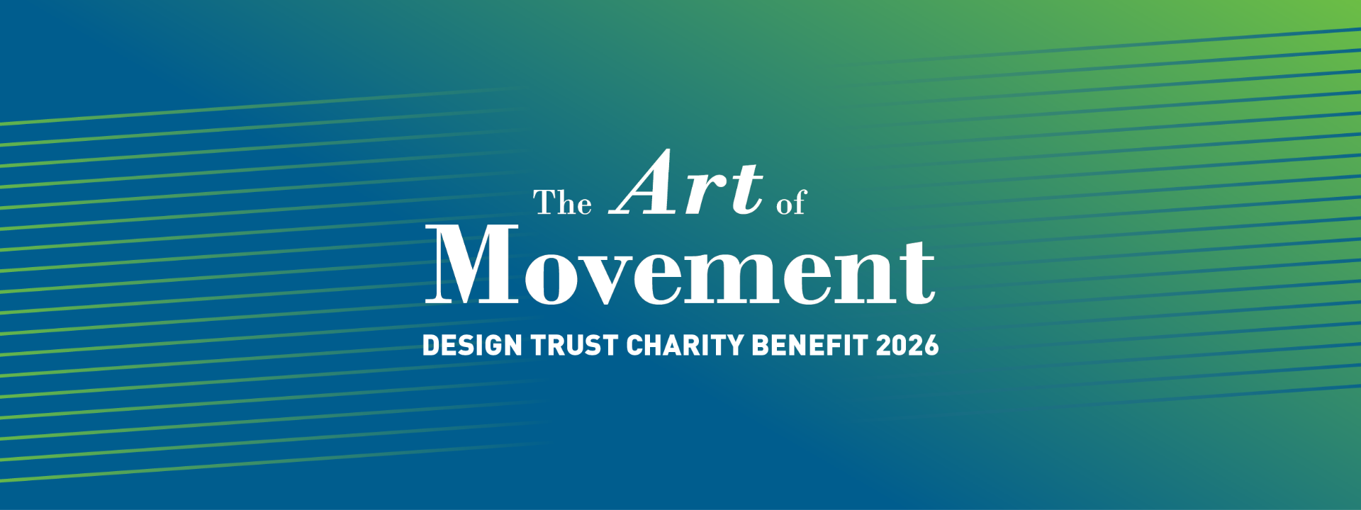 Design Trust Exhibition 2026