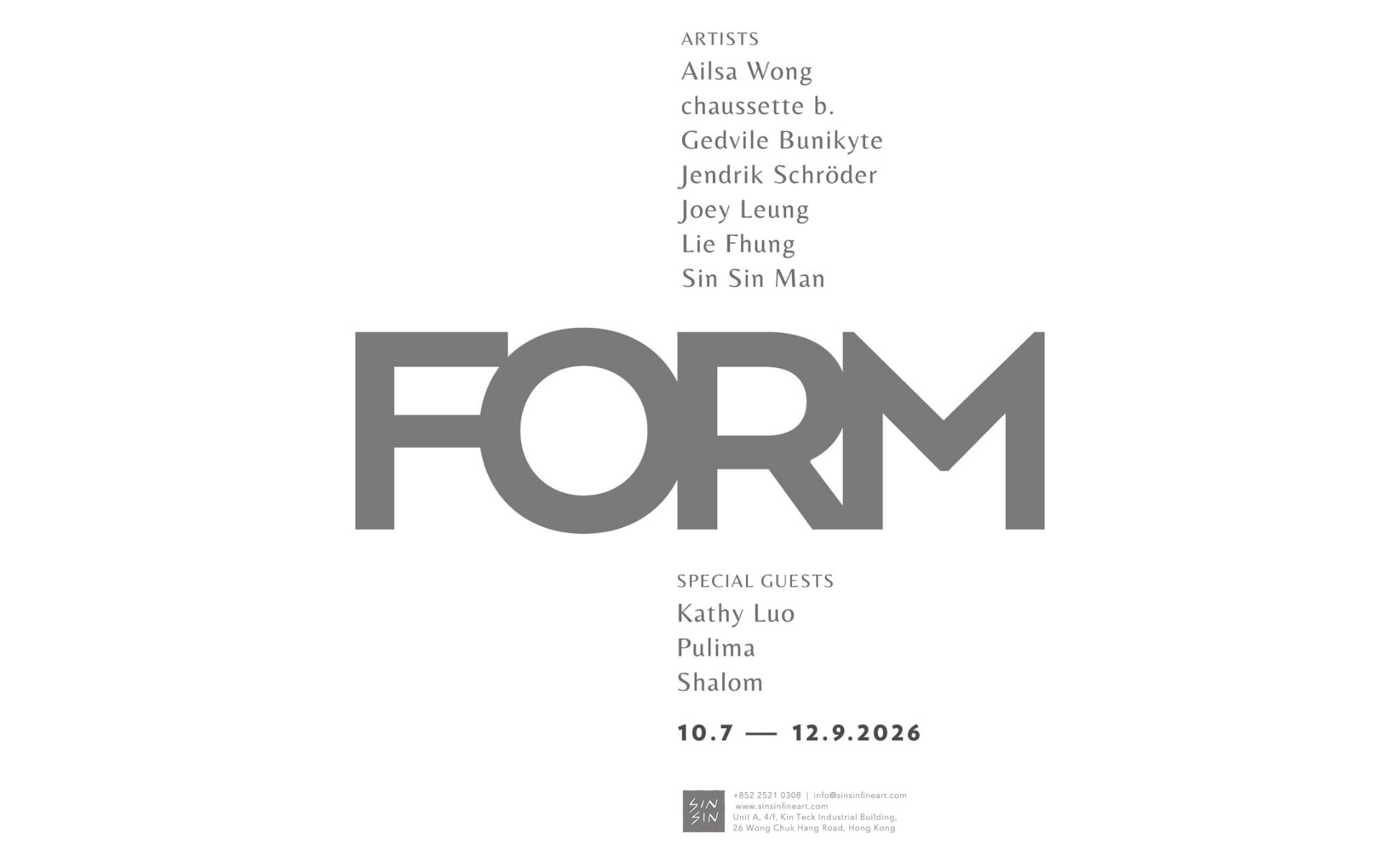 Form - Sin Sin fine Art